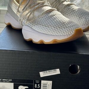 Sorel Cream and White Sneakers